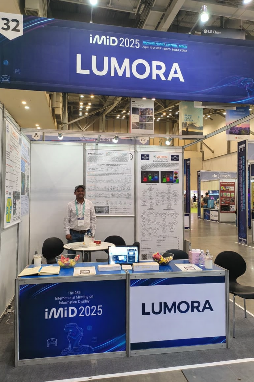 LUMORA booth at IMID 2025